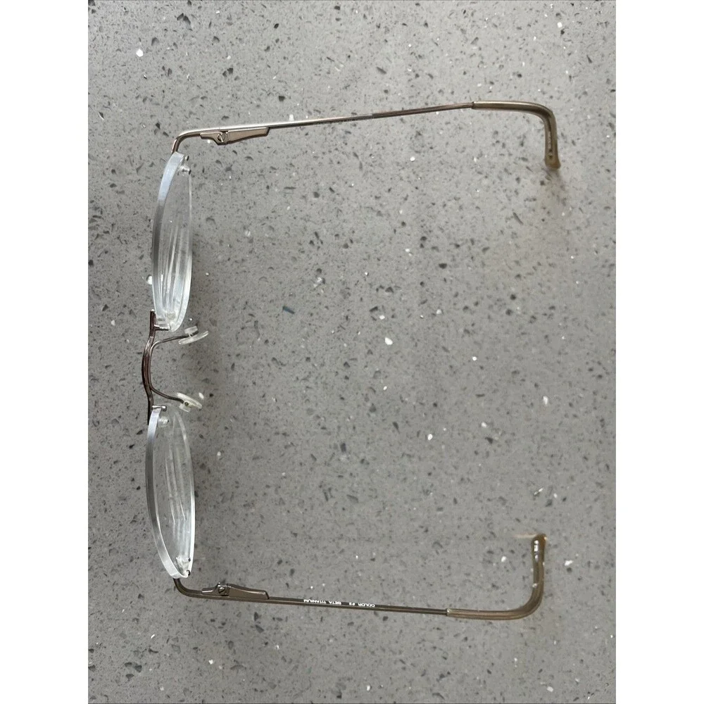 Silver Dollar Optical Eyeglasses Frames ONLY Rimless 135 Flex Hinge BT 2152 Beta